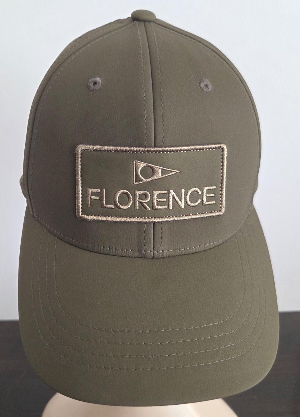 Florence Marine X Airtex Trucker Hat Burnt Olive Green Strapback Cap Patch Mens